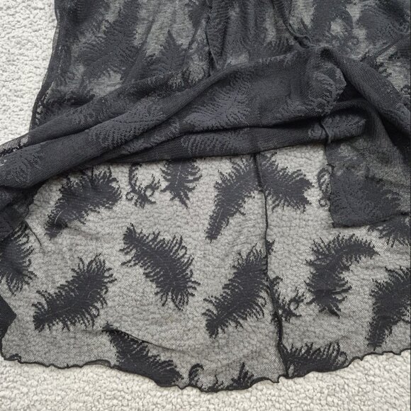 ❣️Gorgeous Vintage Frederick's of Hollywood Black Lace Semi-Sheer Sexy Chemise - Picture 3 of 14